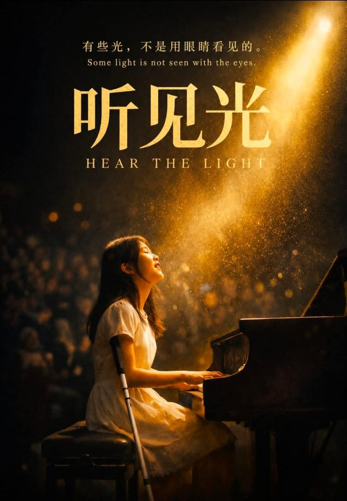 Hear the Light film poster — pianist Shen Xiao-En